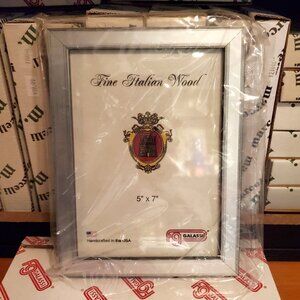 FG Galassi & Marcelli Frames - One 5"x7" Silver Modern Styled Frame New in Box
